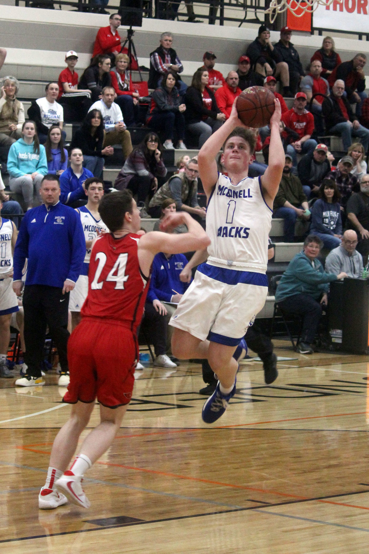 McDonell vs Thorp boys basketball at Osseo 3-12-20